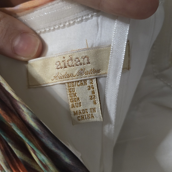 Multicolor Strapless Dress - Picture 6 of 6